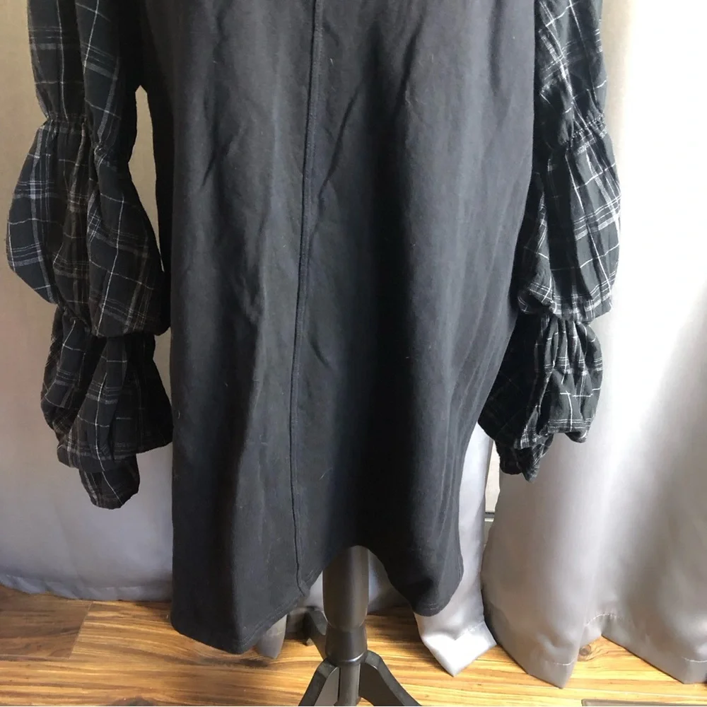 Mustard Sleeve Unique Bubble Long Sleeve Sweater Top - Picture 2 of 12